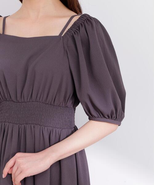 PROPORTION BODY DRESSING（プロポーションボディドレッシング）の「【加藤栞さん着用】２ｗａｙパフスリーブワンピース / 1216140405（ワンピース・レディース・ピンク/ダークグレー/イエロー・SMALL/P/S/MEDIUM）」の15枚目の写真