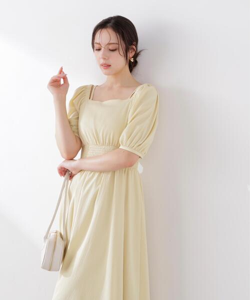 PROPORTION BODY DRESSING（プロポーションボディドレッシング）の「【加藤栞さん着用】２ｗａｙパフスリーブワンピース / 1216140405（ワンピース・レディース・ピンク/ダークグレー/イエロー・SMALL/P/S/MEDIUM）」の11枚目の写真