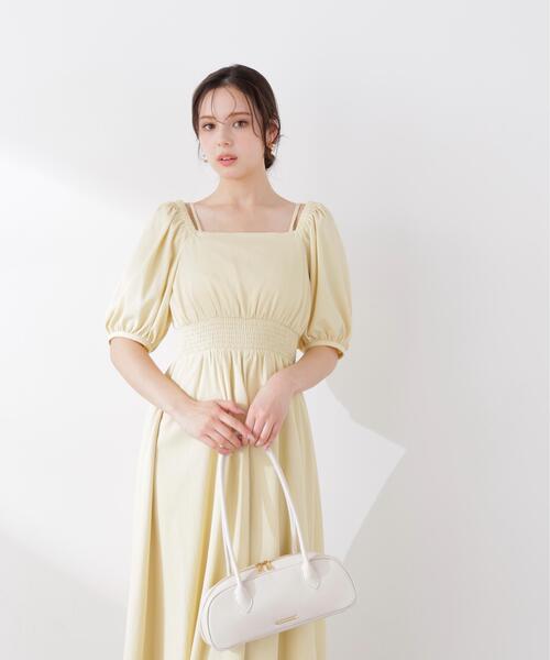 PROPORTION BODY DRESSING（プロポーションボディドレッシング）の「【加藤栞さん着用】２ｗａｙパフスリーブワンピース / 1216140405（ワンピース・レディース・ピンク/ダークグレー/イエロー・SMALL/P/S/MEDIUM）」の13枚目の写真