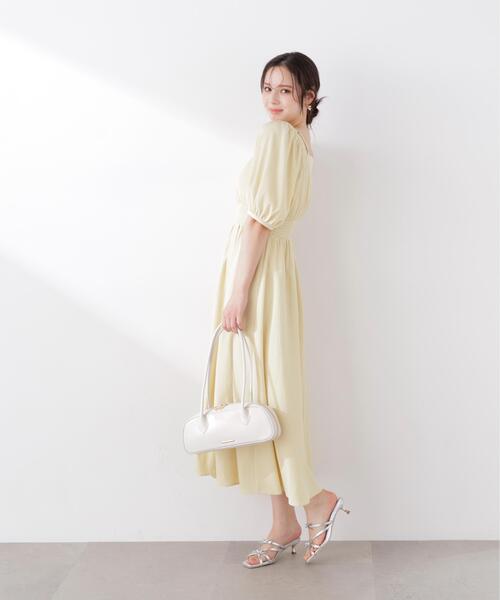 PROPORTION BODY DRESSING（プロポーションボディドレッシング）の「【加藤栞さん着用】２ｗａｙパフスリーブワンピース / 1216140405（ワンピース・レディース・ピンク/ダークグレー/イエロー・SMALL/P/S/MEDIUM）」の14枚目の写真