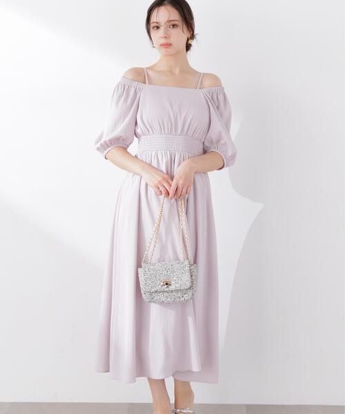 PROPORTION BODY DRESSING（プロポーションボディドレッシング）の「【加藤栞さん着用】２ｗａｙパフスリーブワンピース / 1216140405（ワンピース・レディース・ピンク/ダークグレー/イエロー・SMALL/P/S/MEDIUM）」の22枚目の写真