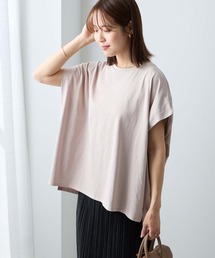 Aunely（オーネリー）の「【Aunely】ひんやり 360°きれい見え フレンチスリーブ ミニマル Tシャツ <YOSOOIシリーズ>（Tシャツ/カットソー）」