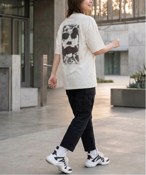 ALWAYS GOOD TIME（オルウェイズグッドタイム）の「【ＪＯＫＥＲ/ジョーカー】ＵＳＤ加工プリント半袖Ｔシャツ/Movie Tee（Tシャツ/カットソー・メンズ・アイボリー/ホワイト系その他/スミクロ/ブラック系その他・LL/L/M）」の11枚目の写真