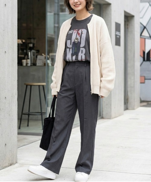 ALWAYS GOOD TIME(オルウェイズグッドタイム)の「【JOKER/ジョーカー】USD加工プリント半袖Tシャツ/Movie Tee/ユニセックス(Tシャツ/カットソー・メンズ・アイボリー/ホワイト系その他/スミクロ/ブラック系その他・LL/L/M)」の22枚目の写真