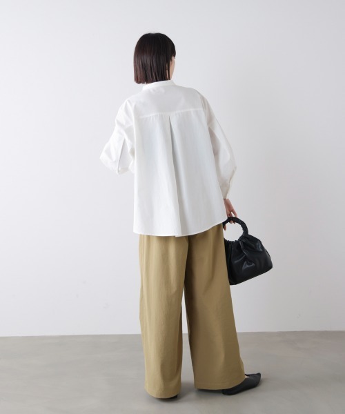 Bou Jeloud(ブージュルード)の「ストレッチテックチノワイドパンツ(その他パンツ・レディース・ブラック/ベージュ/グレイッシュベージュ・FREE)」の20枚目の写真