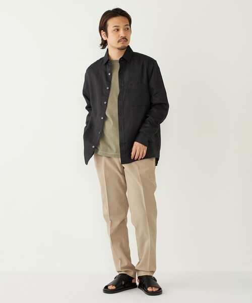 SHIPS Colors(シップス カラーズ)の「SHIPS Colors:〈吸水速乾・接触冷感・洗濯機可能〉ドライ ワッシャー イージー パンツ◇(その他パンツ・メンズ・ブラック/ダークグレー/ベージュ・MEDIUM/X-LARGE/LARGE)」の10枚目の写真