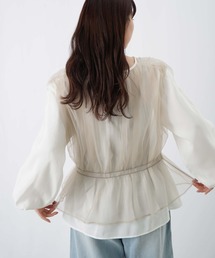 LUCA/LADY LUCK LUCA | LC/LLL チュールレイヤード風ブラウス(シャツ/ブラウス)