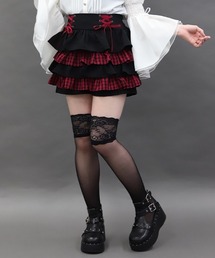レースアップフリルスカパン