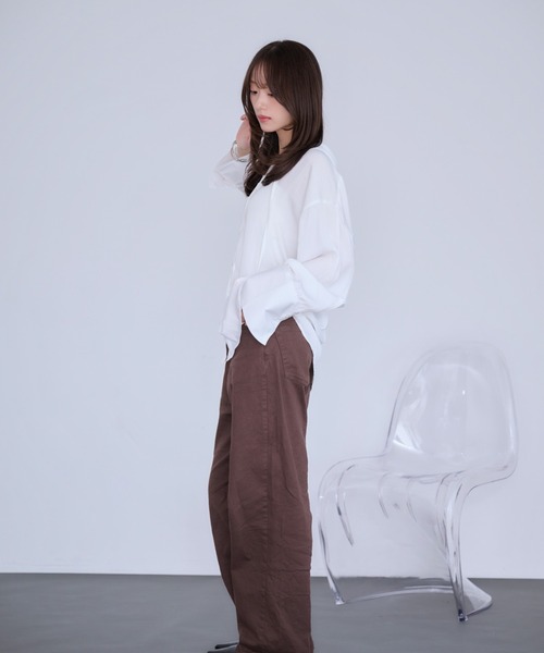 Dita Muaj.(ディータムアージュ)の「【日焼け対策にも◎】フードシアーシャツ(シャツ/ブラウス・レディース・ブルー/ホワイト・FREE)」の22枚目の写真
