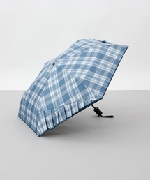 Ungrid（アングリッド）の「【Ungrid (アングリッド)】ワンポイントフリルチェック柄プリント晴雨兼用傘(折りたたみ傘)（折りたたみ傘）」