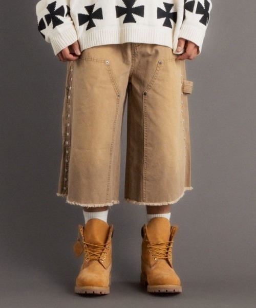 FR(13)NDS(フレンズ)の「FR(13)NDS/フレンズ/Duck Studs Shorts(その他パンツ・メンズ・ブラック/ベージュ・L/M)」の1枚目の写真