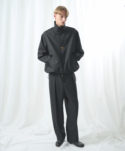 CULLNI（クルニ）の「【CULLNI/クルニ】別注 Gabardine Coach Jacket（ブルゾン・メンズ・ネイビー/カーキ/ブラック・1/2）」の4枚目の写真