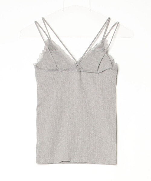 Per sist ence（パーシエンス）の「レースキャミブラトップ（キャミソール・レディース・ブラック/グレー・ONE SIZE）」の3枚目の写真