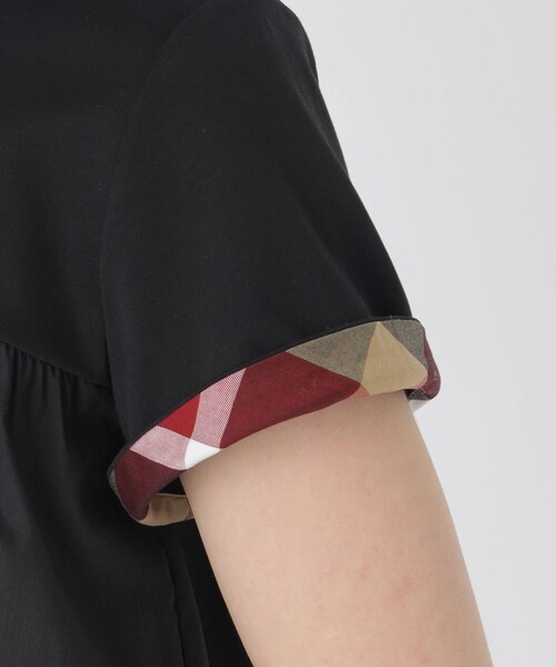 BLUE LABEL CRESTBRIDGE(ブルーレーベルクレストブリッジ)の「ティアードコンビTシャツ(Tシャツ/カットソー・レディース・ホワイト/ブラック・40/38)」の13枚目の写真