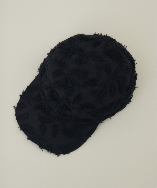 kuros'（クロス）の「ボタニカル柄キャップ　Black×Black（キャップ・レディース・ブラック×ブラック・FREE）」の10枚目の写真
