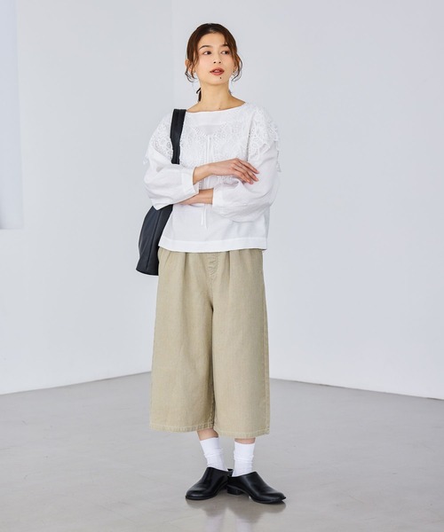 studio CLIP（スタディオクリップ）の「マルチレース付け襟（付け襟・レディース・ナチュラル・FREE）」の3枚目の写真