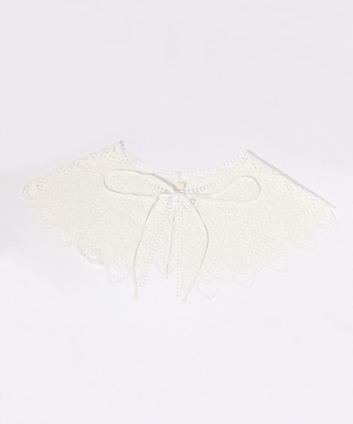 studio CLIP（スタディオクリップ）の「マルチレース付け襟（付け襟・レディース・ナチュラル・FREE）」の4枚目の写真