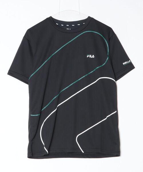FILA（フィラ）の「【別注】フィラ FILA  ショートスリーブティーシャツ 限定コラボ（Tシャツ/カットソー・メンズ・ブラック/ホワイト/ネイビー・M/L/LL/3L）」の15枚目の写真