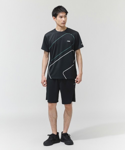 FILA（フィラ）の「【別注】フィラ FILA  ショートスリーブティーシャツ 限定コラボ（Tシャツ/カットソー・メンズ・ブラック/ホワイト/ネイビー・M/L/LL/3L）」の9枚目の写真