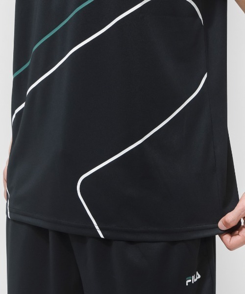 FILA（フィラ）の「【別注】フィラ FILA  ショートスリーブティーシャツ 限定コラボ（Tシャツ/カットソー・メンズ・ブラック/ホワイト/ネイビー・M/L/LL/3L）」の11枚目の写真