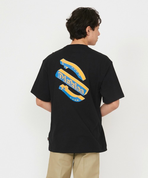 Dickies(ディッキーズ)の「Dickies/ディッキーズ ソーンヴィルTシャツ 半袖/バックプリントTシャツ/ブランドロゴTシャツ(Tシャツ/カットソー・メンズ・ブラック/ホワイト・SMALL/MEDIUM/LARGE/X-LARGE)」の1枚目の写真