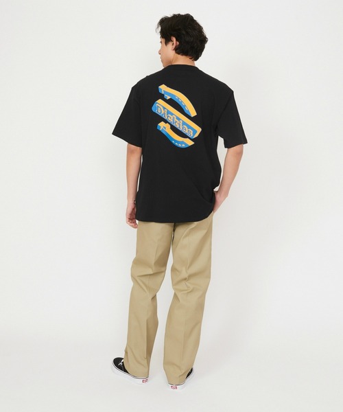 Dickies(ディッキーズ)の「Dickies/ディッキーズ ソーンヴィルTシャツ 半袖/バックプリントTシャツ/ブランドロゴTシャツ(Tシャツ/カットソー・メンズ・ブラック/ホワイト・SMALL/MEDIUM/LARGE/X-LARGE)」の3枚目の写真