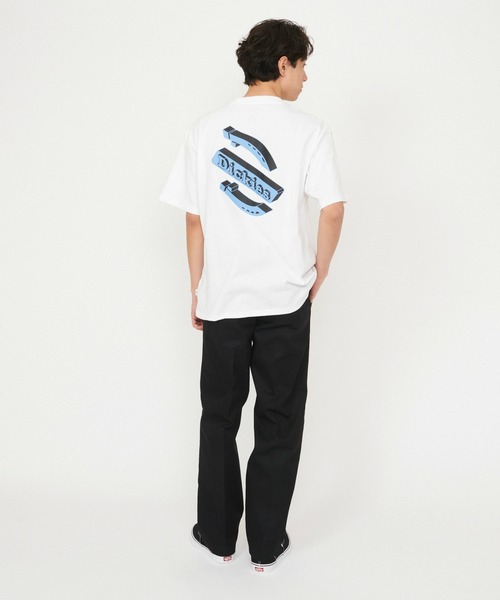 Dickies(ディッキーズ)の「Dickies/ディッキーズ ソーンヴィルTシャツ 半袖/バックプリントTシャツ/ブランドロゴTシャツ(Tシャツ/カットソー・メンズ・ブラック/ホワイト・SMALL/MEDIUM/LARGE/X-LARGE)」の20枚目の写真