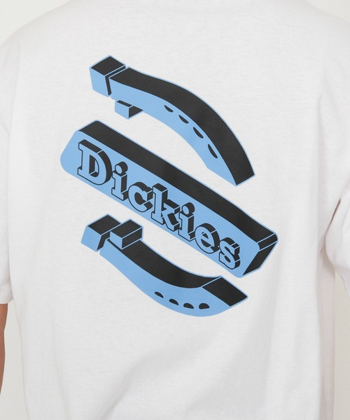 Dickies(ディッキーズ)の「Dickies/ディッキーズ ソーンヴィルTシャツ 半袖/バックプリントTシャツ/ブランドロゴTシャツ(Tシャツ/カットソー・メンズ・ブラック/ホワイト・SMALL/MEDIUM/LARGE/X-LARGE)」の6枚目の写真