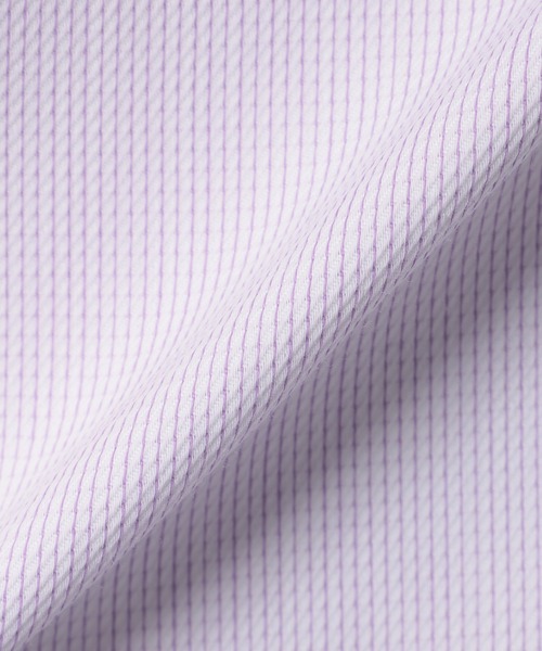 TOKYO SHIRTS(トウキョウシャツ)の「【透け防止】 形態安定ノンアイロン スキッパー 7分袖ビジネスワイシャツ(ビジネスシャツ・レディース・パープル・XS/S/M/L/LL/XL)」の5枚目の写真