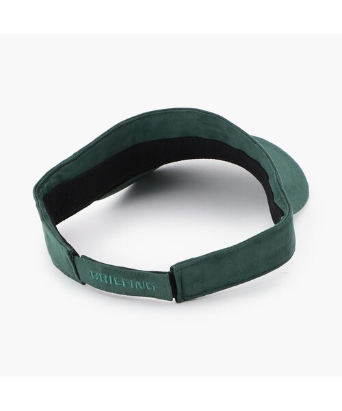 BRIEFING（ブリーフィング）の「【BRIEFING GOLF／ブリーフィングゴルフ】MS SUEDE VISOR（サンバイザー・メンズ・グリーン・FREE）」の2枚目の写真