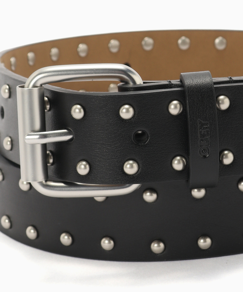 OBEY（オベイ）の「OBEY / オベイ MINI DOME STUDDED BELT（ベルト・メンズ・ブラック・FREE）」の4枚目の写真