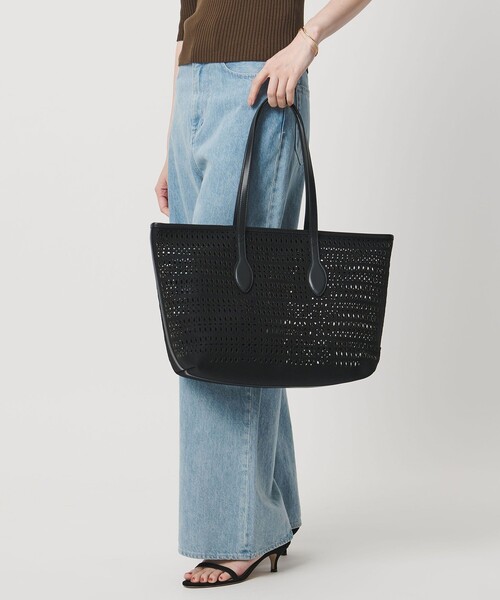 GIANNI CHIARINI(ジャンニ キアリーニ)の「<GIANNI CHIARINI>MUSHUP トートバッグ(トートバッグ・レディース・ブラック/オフホワイト・FREE)」の19枚目の写真