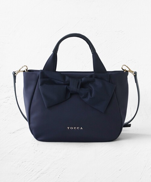 TOCCA(トッカ)の「RIBBON CUBE NYLON MINI TOTE ミニトートバッグ(トートバッグ・レディース・ブラック系/ピンク系/レッド系/ネイビー系・F)」の22枚目の写真