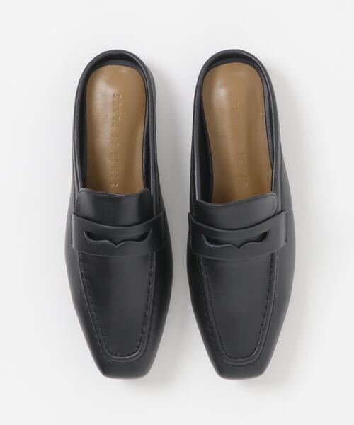 SENSE OF PLACE by URBAN RESEARCH(センスオブプレイスバイアーバンリサーチ)の「スクエアトゥローファーミュール(ローファー・レディース・ブラック/ベージュ/ライトベージュ・LARGE/SMALL/MEDIUM)」の11枚目の写真