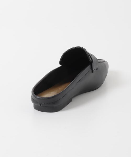 SENSE OF PLACE by URBAN RESEARCH(センスオブプレイスバイアーバンリサーチ)の「スクエアトゥローファーミュール(ローファー・レディース・ブラック/ベージュ/ライトベージュ・LARGE/SMALL/MEDIUM)」の12枚目の写真