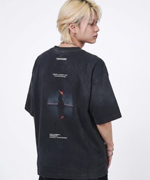 A'GEM/9 × .kom 『ARULE/アルール』 ヴィンテージライク バックフォトプリントTシャツ