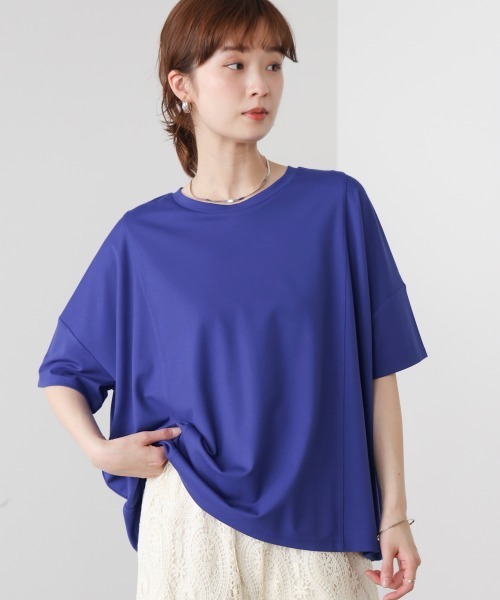 Bou Jeloud(ブージュルード)の「クリアクールワイドシルエットプルオーバー(Tシャツ/カットソー・レディース・ブラック/オレンジ/ブルー/オフホワイト・FREE)」の1枚目の写真