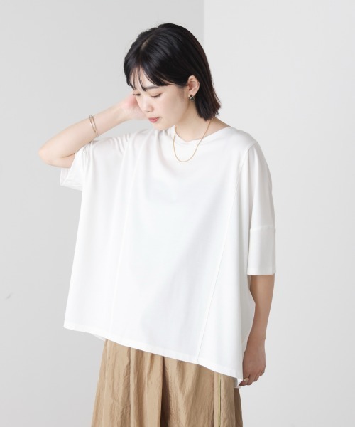 Bou Jeloud(ブージュルード)の「クリアクールワイドシルエットプルオーバー(Tシャツ/カットソー・レディース・ブラック/オレンジ/ブルー/オフホワイト・FREE)」の11枚目の写真