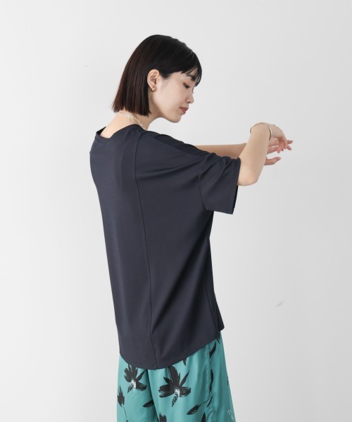 Bou Jeloud(ブージュルード)の「クリアクールワイドシルエットプルオーバー(Tシャツ/カットソー・レディース・ブラック/オレンジ/ブルー/オフホワイト・FREE)」の19枚目の写真