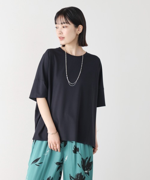 Bou Jeloud(ブージュルード)の「クリアクールワイドシルエットプルオーバー(Tシャツ/カットソー・レディース・ブラック/オレンジ/ブルー/オフホワイト・FREE)」の22枚目の写真