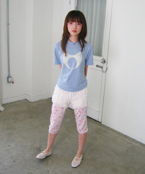 NICE GHOST CLUB(ナイスゴーストクラブ)の「HEAD SYMBOL TEE_LIGHT BLUE(NG2GMFT503A)(Tシャツ/カットソー・レディース・スカイブルー・F)」の3枚目の写真