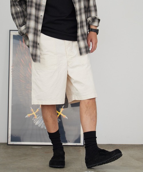 orSlow(オアスロウ)の「orslow/オアスロウ VINTAGE FIT FATIGUE HALF PANTS ヴィンテージ ファティーグ ハーフパンツ 日本製 2026年春夏(その他パンツ・メンズ・アイボリー・2/3/4)」の5枚目の写真