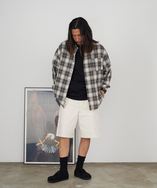 orSlow(オアスロウ)の「orslow/オアスロウ VINTAGE FIT FATIGUE HALF PANTS ヴィンテージ ファティーグ ハーフパンツ 日本製 2026年春夏(その他パンツ・メンズ・アイボリー・2/3/4)」の9枚目の写真