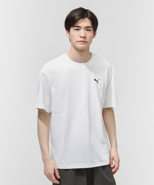 PUMA(プーマ)の「プーマ PUMA ESS ELEVATED COOL BK PT Tシャツ(Tシャツ/カットソー・メンズ・ホワイト/カーキ/ブラック・S/M/L/LL/3L)」の2枚目の写真