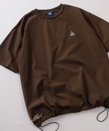【70】【GERRY/ジェリー】ワンポイント刺繍 ナイロン ドローコード付 クルーネックTシャツ/接触冷感/ストレッチ/UVカット