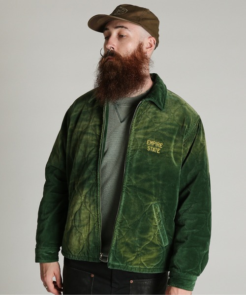 Schott(ショット)の「Schott/ショット/VELVETEN VIETNAM JKT/ベルベット ベトナム ジャケット(ブルゾン・メンズ・ブラック/グリーン・L/XL/2XL/M)」の10枚目の写真