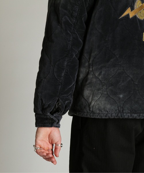 Schott(ショット)の「Schott/ショット/VELVETEN VIETNAM JKT/ベルベット ベトナム ジャケット(ブルゾン・メンズ・ブラック/グリーン・L/XL/2XL/M)」の15枚目の写真
