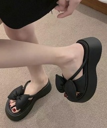 Alvia（アルビア）の「リボン厚底サンダル フェミニン ガーリー 韓国風（サンダル）」