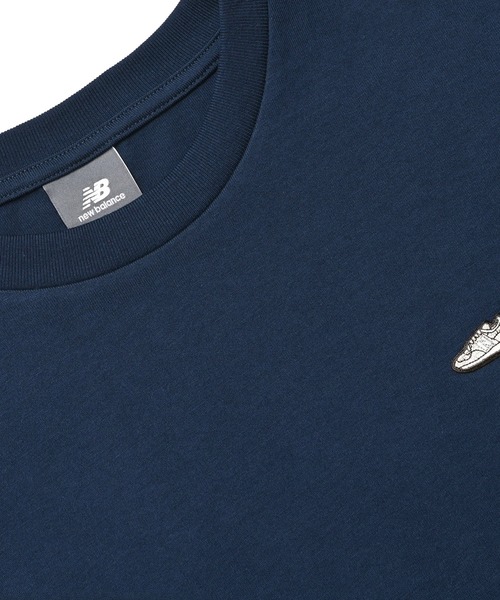 NEW BALANCE(ニューバランス)の「シューパッチショートスリーブ(Tシャツ/カットソー・レディース・ライトイエロー/ネイビー/モカ/オフホワイト・X-LARGE/LARGE/MEDIUM/SMALL)」の16枚目の写真