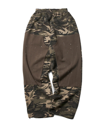 Camo Carpenter Painted Sweatpants (BROWN)